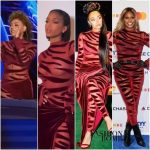 Lori Harvey is de nieuwste naam van velen om LaQuan Smith’s bordeauxrode fluwelen tijgerstrepen te rocken zoals gedragen door Mel B, Laverne Cox en Leigh-Anne Pinnock