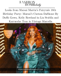 Marsai’s Custom DaShone door DaSh Gown, Kelly Rowland in Lia Stublla en Karrueche Tran in Vintage Marcella