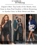 Top looks van de maand, van Lizzo in Jean Paul Gaultier x Olivier Rousteing tot Ayesha Curry in Rick Owens en meer