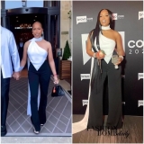Wie droeg het beter?  Marjorie Harvey vs. Marlo Hampton in Monot’s witte driehoekige treintop